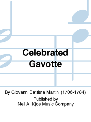 Book cover for Celebrated Gavotte