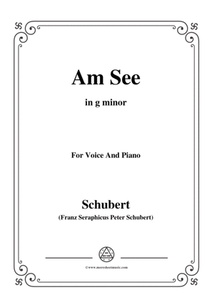 Book cover for Schubert-Am See,in g minor,for Voice&Piano