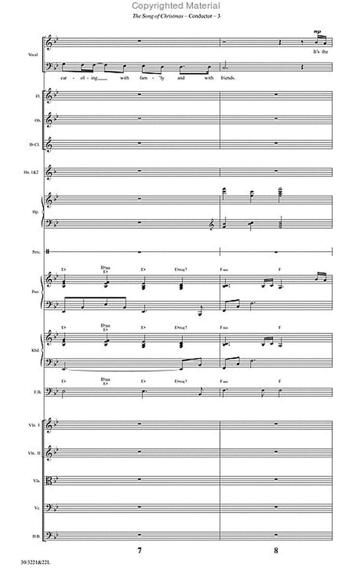 The Song of Christmas - Orchestral Score and Parts image number null