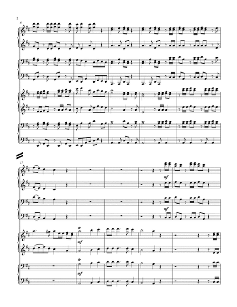 Hallelujah Chorus (late intermediate, 2 piano-8 hand duet) image number null