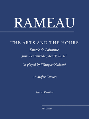 Book cover for Rameau: Les Boréades: "The Arts and the Hours" for Piano (as played by Víkingur Ólafsson) C# Major