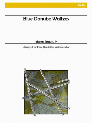 Book cover for Blue Danube Waltzes for Flute Quartet