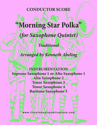 Book cover for Morning Star Polka (for Saxophone Quintet SATTB or AATTB)