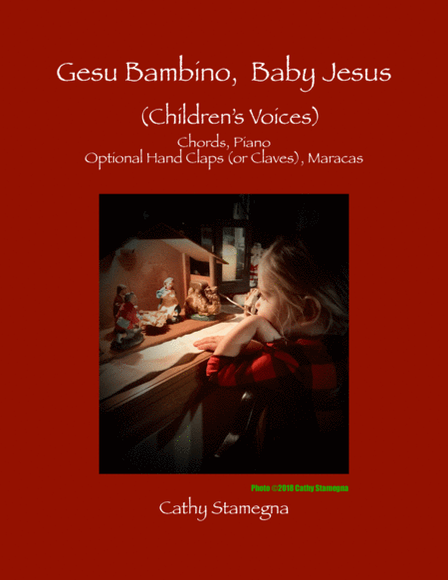Gesu Bambino, Baby Jesus (Children's Voices, Chords, Piano, Optional Hand Claps (or Claves), Maracas image number null