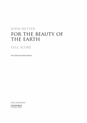 Book cover for For the beauty of the earth