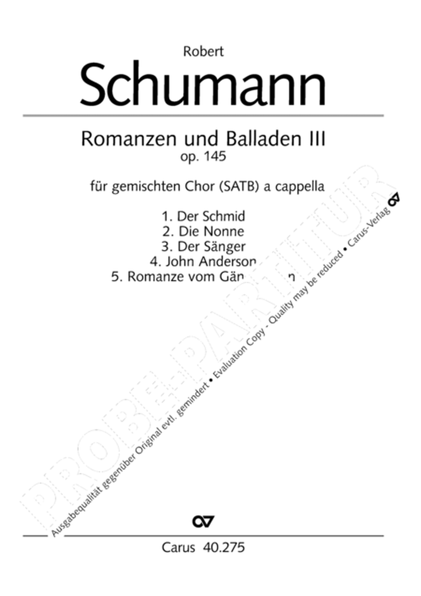 Romanzen und Balladen III op. 145