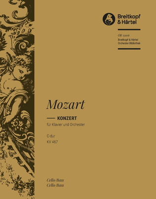 Book cover for Piano Concerto [No. 21] in C major K. 467