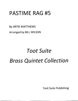 Book cover for Pastime Rag #5