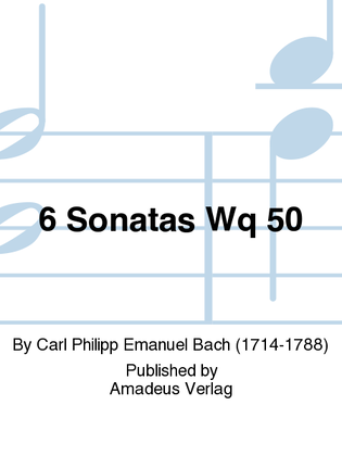 Book cover for 6 Sonatas Wq 50