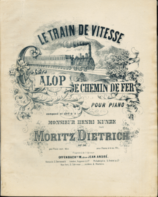 Book cover for Le Train de Vitesse. Galop de Chemin de Fer Pour Piano