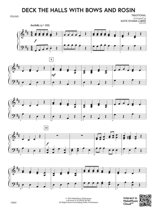 Deck the Halls With Bows and Rosin: Piano Accompaniment