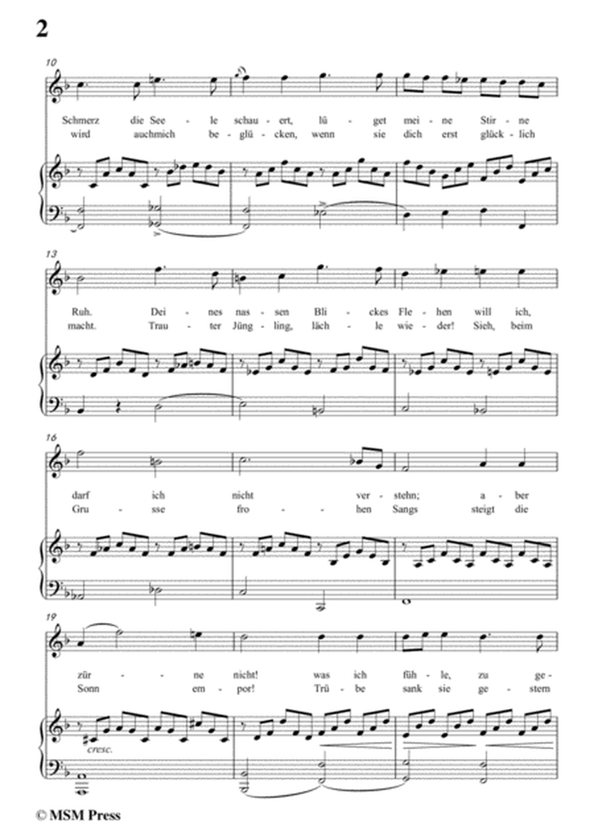 Schubert-Pflicht und Liebe,in d minor,for Voice and Piano image number null
