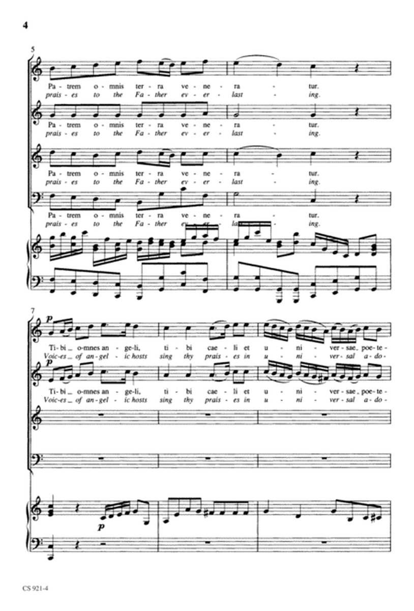 Te Deum - Choral Score