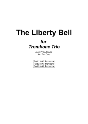 Book cover for The Liberty Bell for Trombone Trio