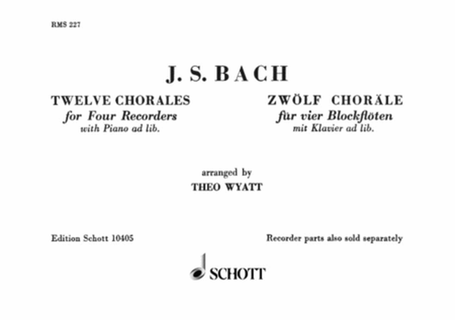 Bach Js 12 Chorales Des.rec2