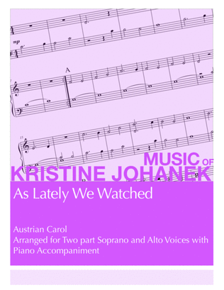 Book cover for As Lately We Watched (Treble SA version)