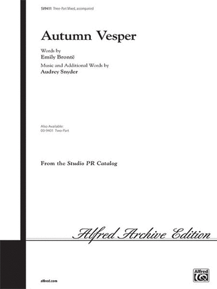 Book cover for Autumn Vesper