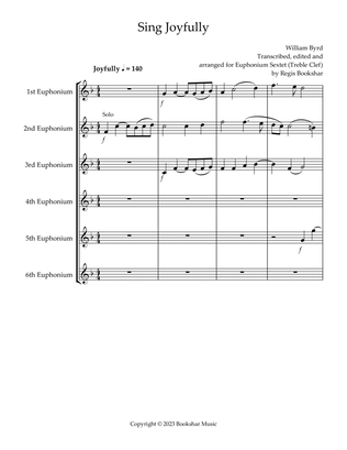 Sing Joyfully (Eb) (Euphonium Sextet) (Treble Clef)