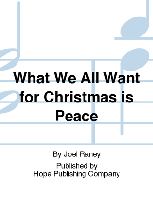 Book cover for What We All Want for Christmas