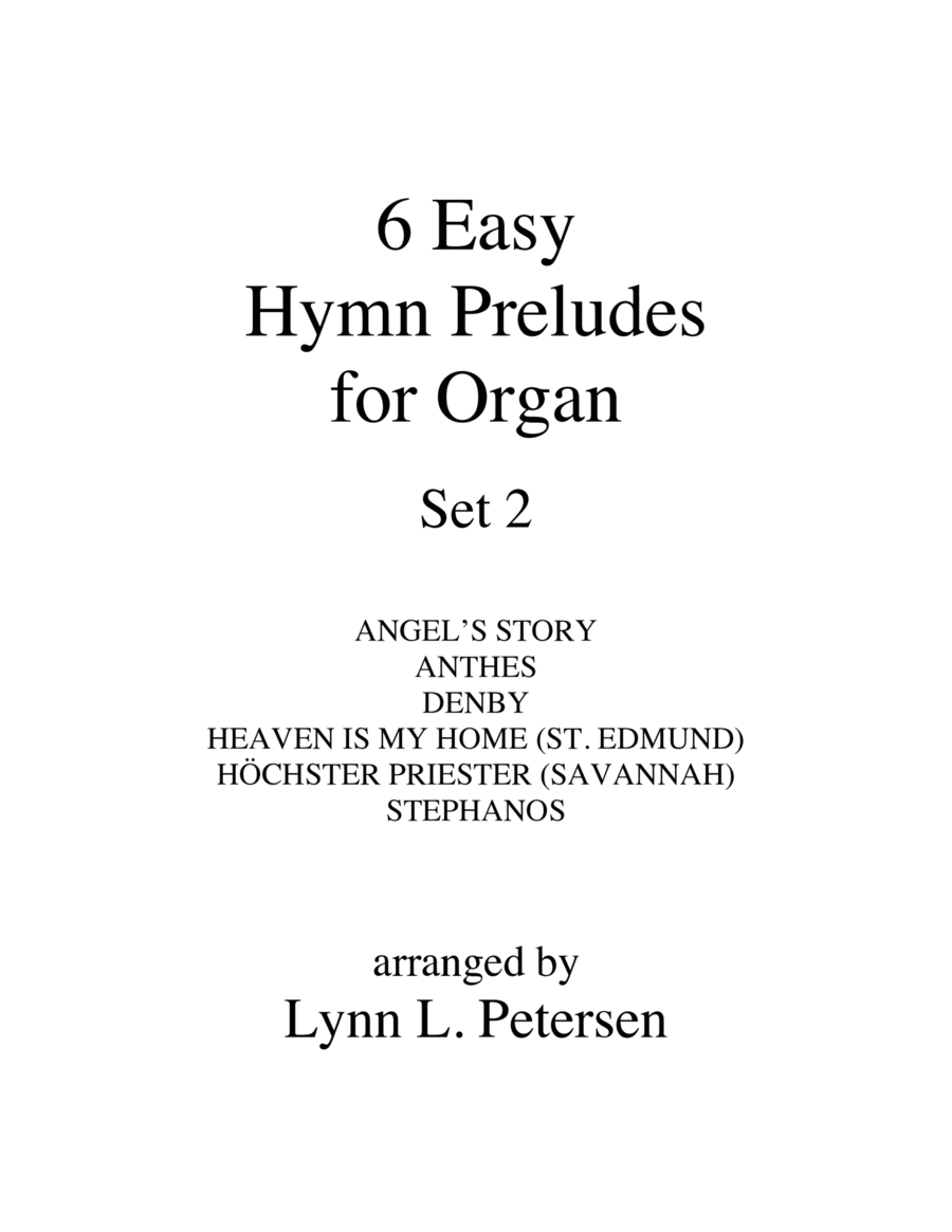 6 Easy Hymn Preludes for Organ - Set 2 image number null