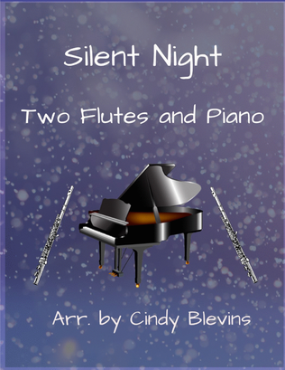 Book cover for Silent Night, Two Flutes and Piano