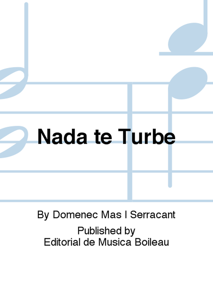 Nada te Turbe