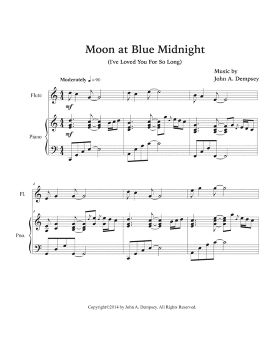 Moon at Blue Midnight (Flute and Piano) image number null