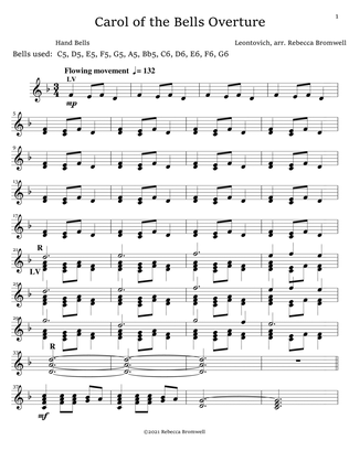 "Carol of the Bells Overture" - Score Only