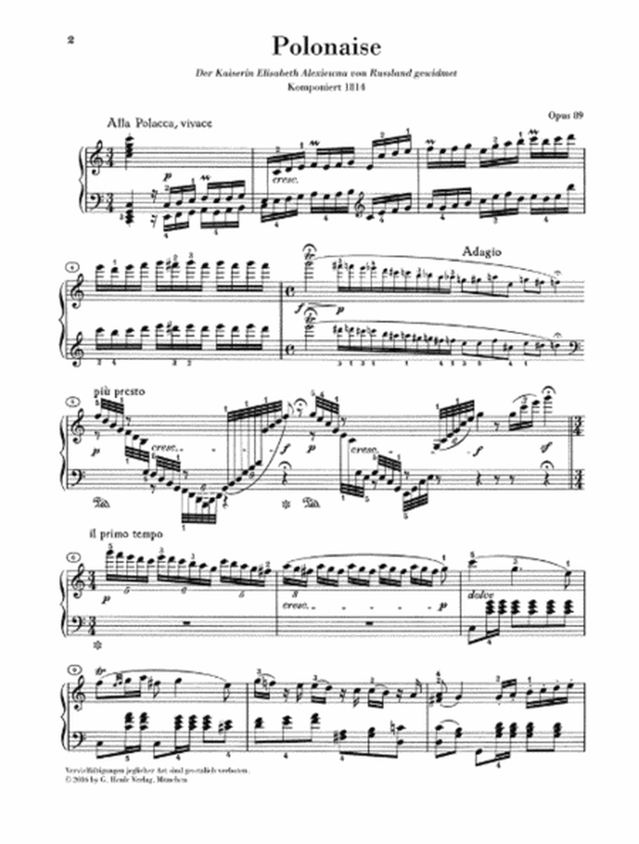 Polonaise in C Major, Op. 89