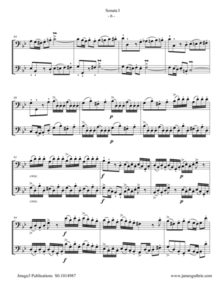 Handel: Six Sonatas Complete for Euphonium Duo image number null