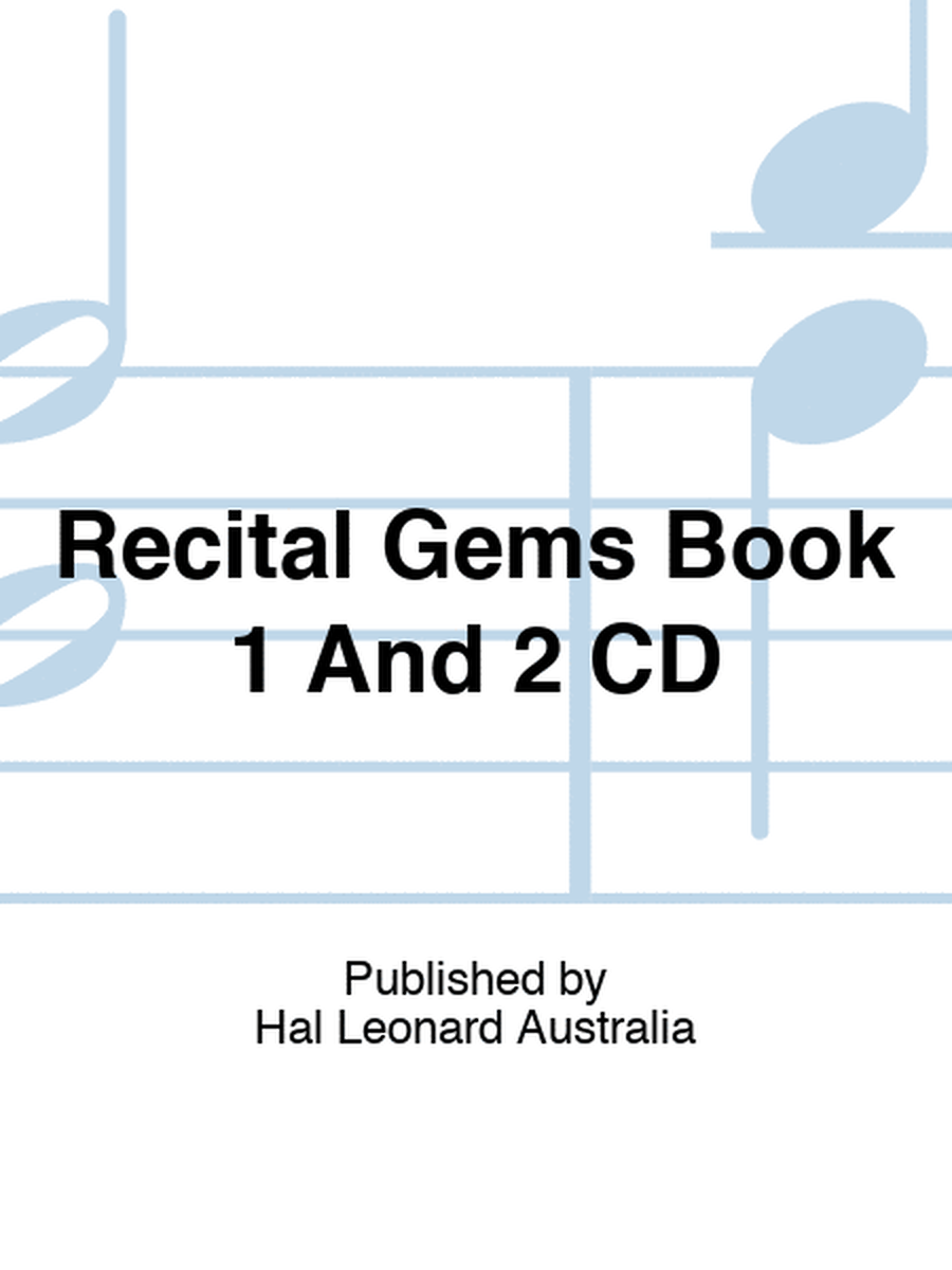 Recital Gems Book 1 And 2 CD