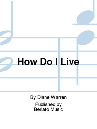 Book cover for How Do I Live
