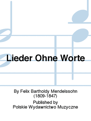 Book cover for Lieder Ohne Worte