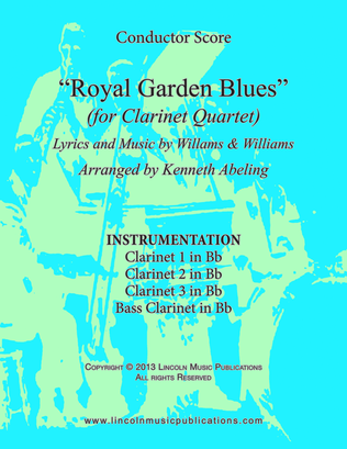 Book cover for Royal Garden Blues (for Clarinet Quartet)