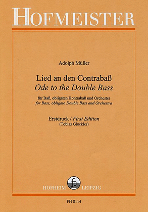 Book cover for Lied an den Contrabass fur Bass, Kontrabass und Orchester / Partitur