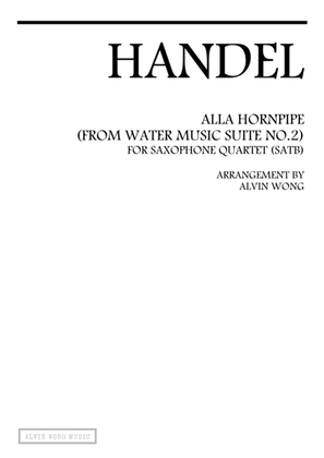 Book cover for Alla Hornpipe (theme) - Saxophone Quartet