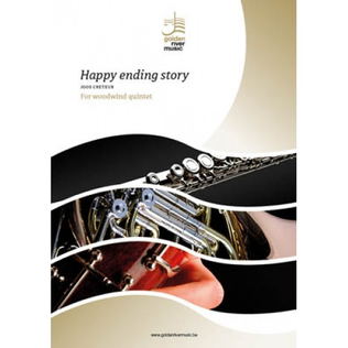 Book cover for Happy ending story for woodwind quintet