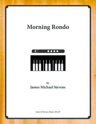 Book cover for Morning Rondo - Alto Flute & Piano