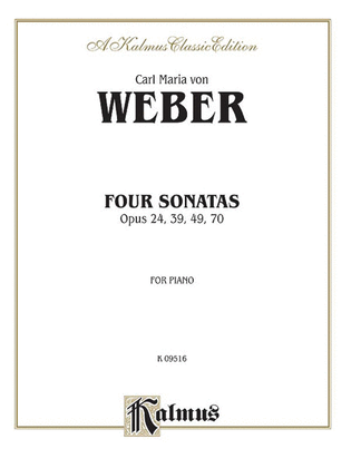 Book cover for Four Piano Sonatas, Op. 24, 39, 49, 70