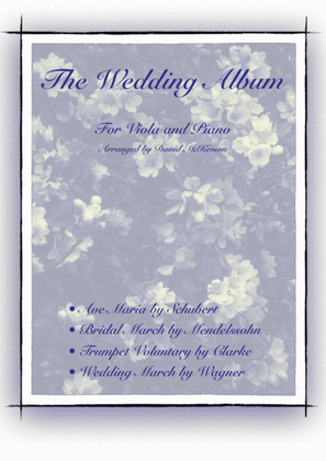 Book cover for The Wedding Album, for Solo Viola and Piano