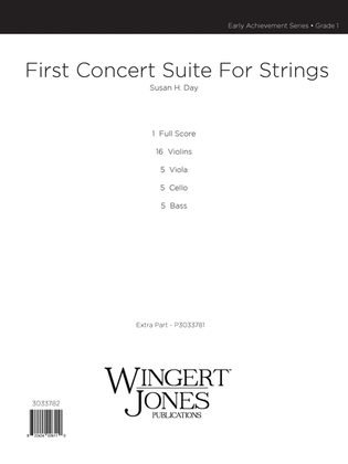 Book cover for First Concert Suite for Strings