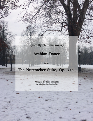 Book cover for Tchaikovsky - Arabian Dance (The Nutcracker) for brass ensemble