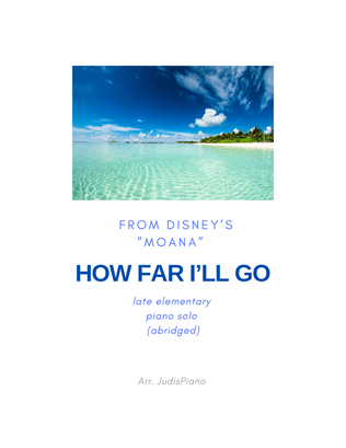 Book cover for How Far I'll Go