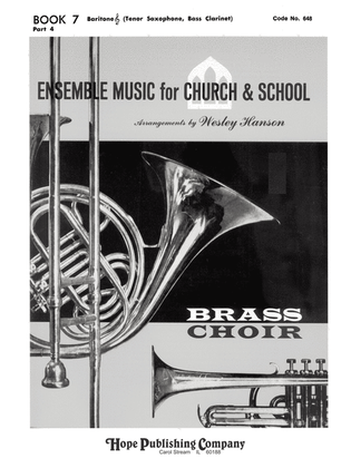 Book cover for Ensemble Music for Church and School