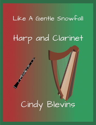 Book cover for Like A Gentle Snowfall, for Harp and Clarinet
