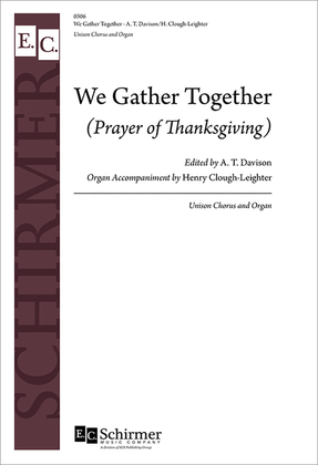 Book cover for Prayer of Thanksgiving (We Gather Together)