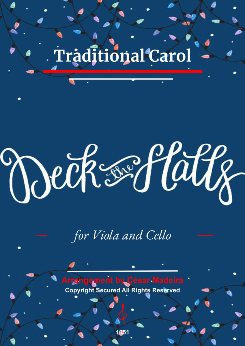 Deck The Halls - Viola and Cello (Full Score and Parts) image number null