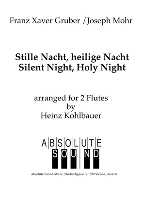 Book cover for Stille Nacht, heilige Nacht - Silent Night, Holy Night
