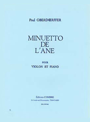 Book cover for Minuetto de l'ane