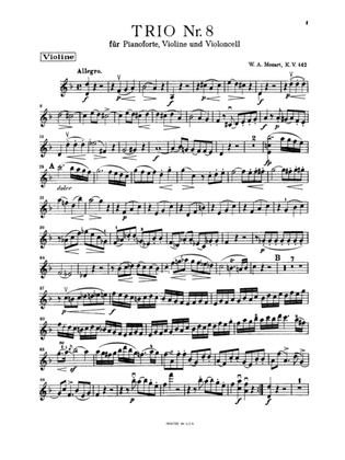 Book cover for Mozart: Trio No. 8 in D Minor, K. 442